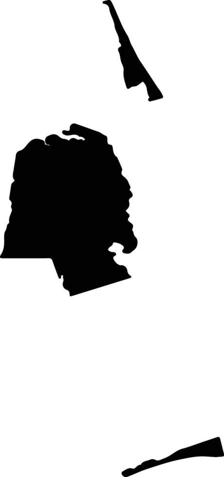 Dare United States silhouette map vector