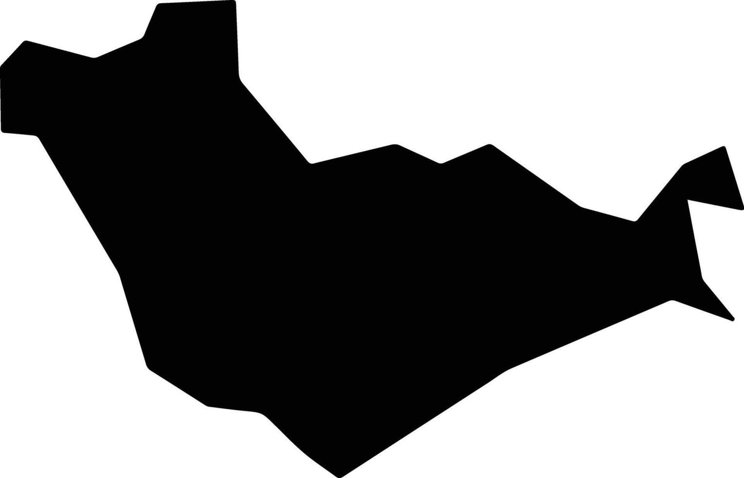 Darixian China silhouette map vector