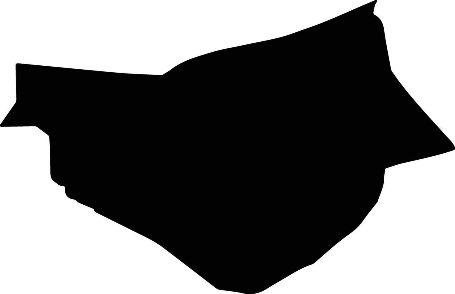 Dariganga Mongolia silhouette map vector