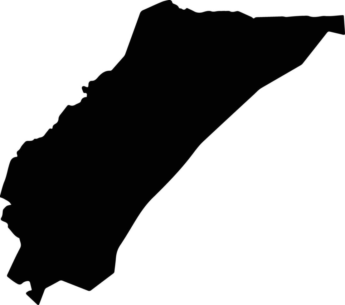 Darqad Afghanistan silhouette map vector