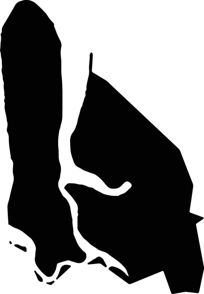 Daro Malaysia silhouette map vector