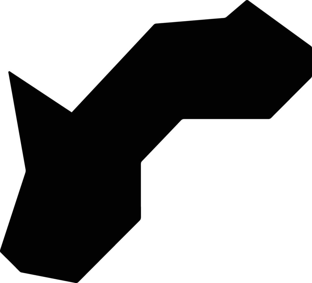 Darwin Waterfront Precinct Australia silhouette map vector