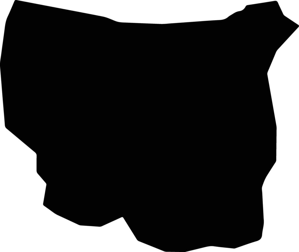 Dashte Archi Afghanistan silhouette map vector