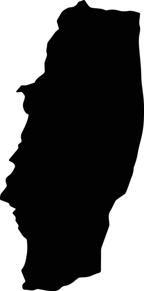 Dashu Taiwan silhouette map vector