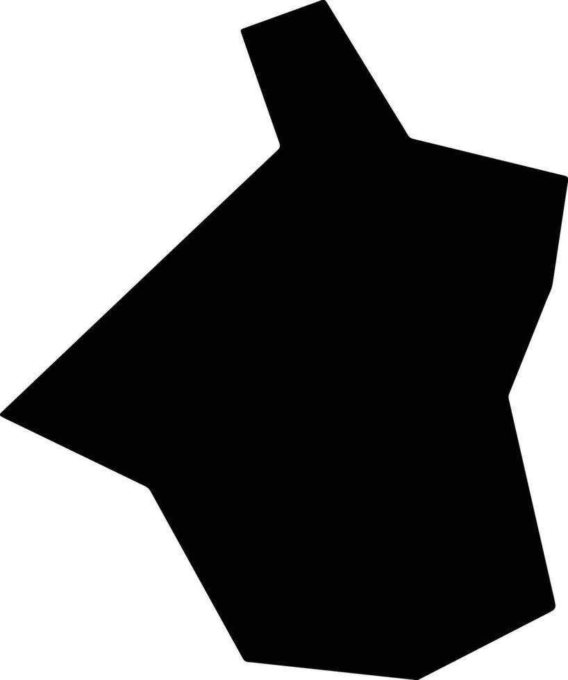 Datianxian China silhouette map vector