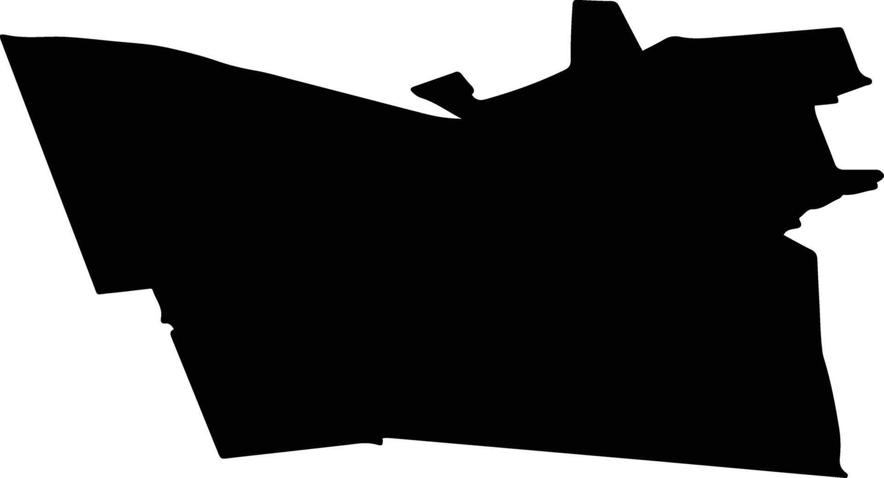 Daudzeses pag Latvia silhouette map vector