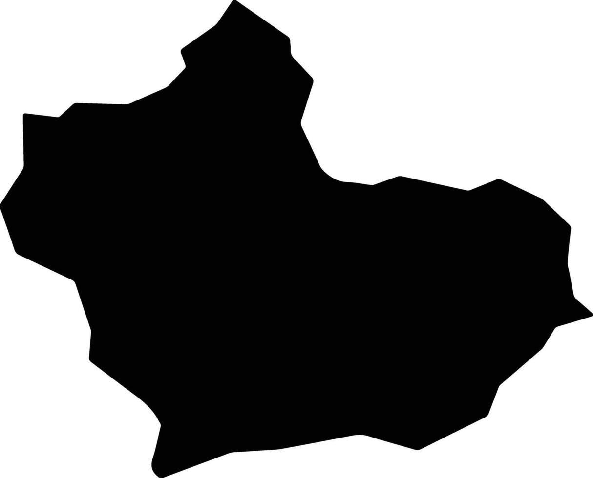 Daulatshahi Afghanistan silhouette map vector