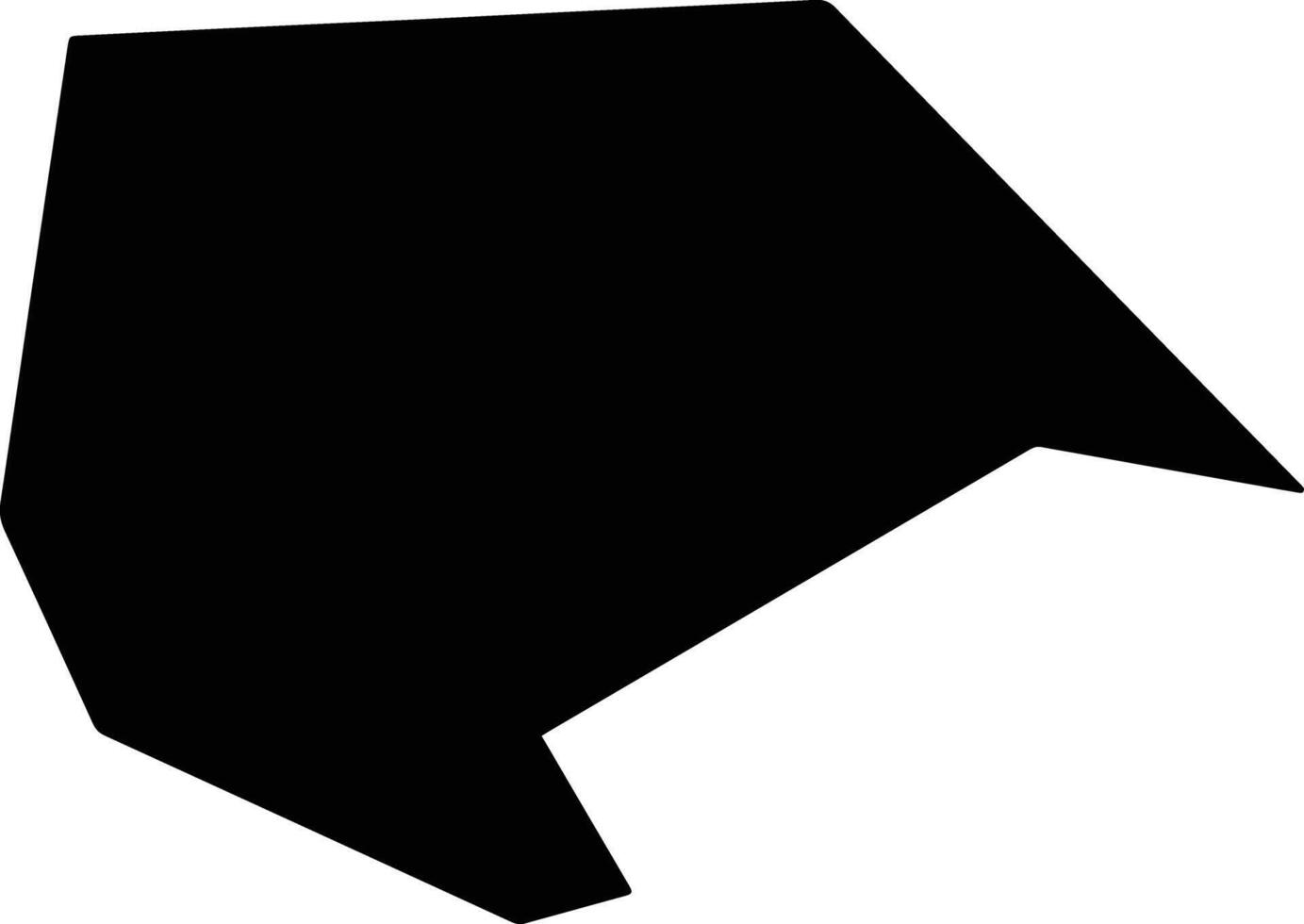 Daxingxian China silhouette map vector