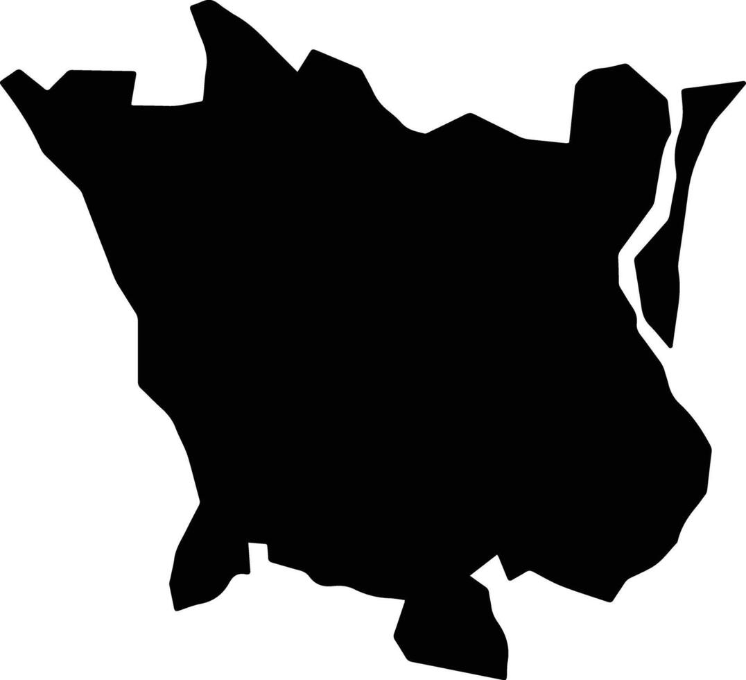 Dayrut Egypt silhouette map vector