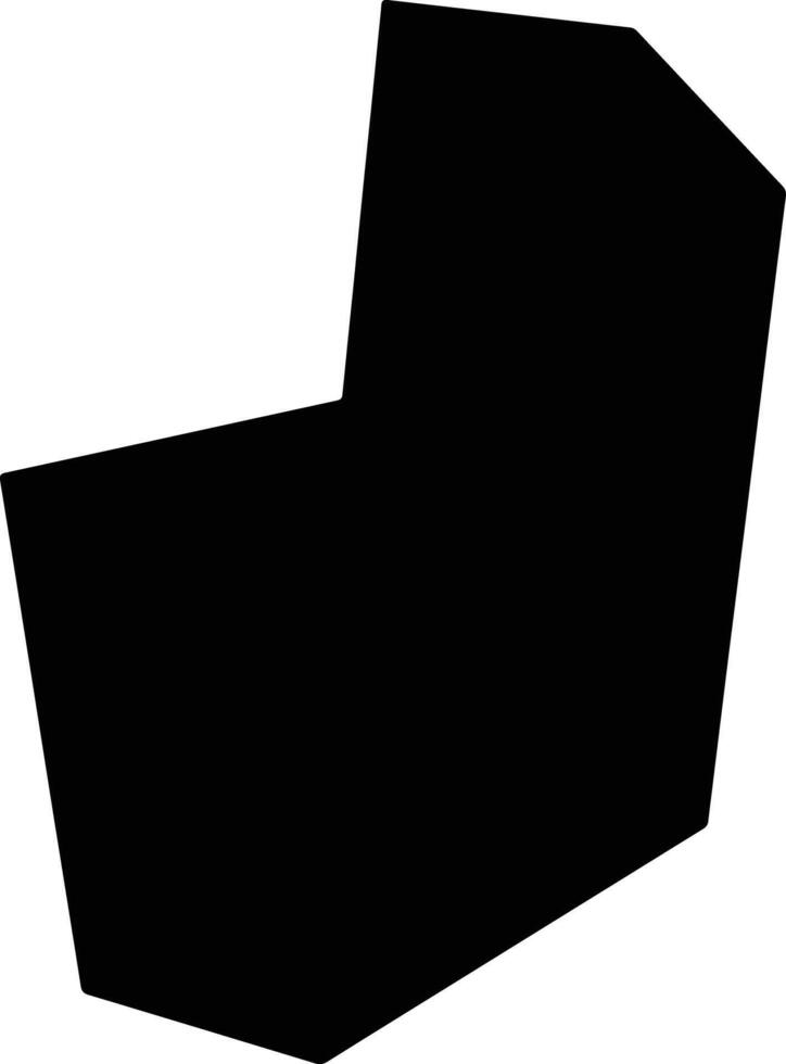 Dazhixian China silhouette map vector