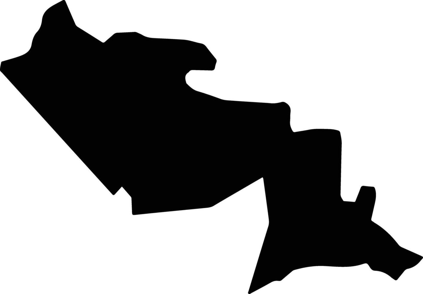 De Mailly Saint Lucia silhouette map vector