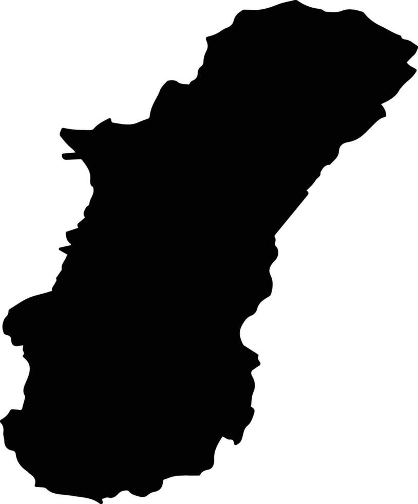 DEALU Romania silhouette map vector