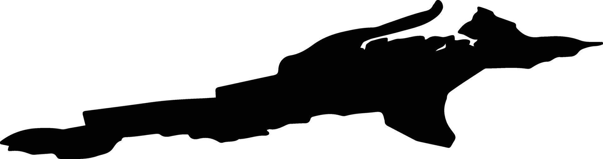 Deatnu sme 1 Norway silhouette map vector