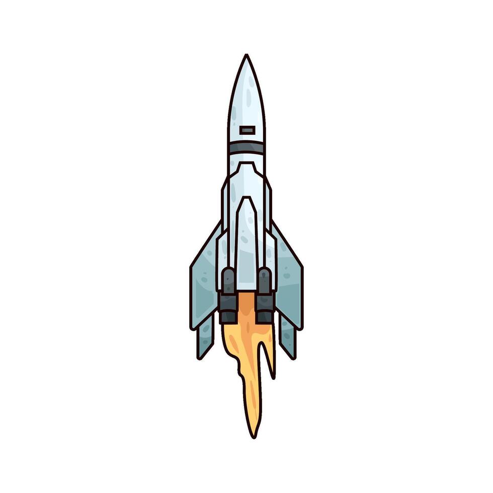 space rocket launch vector