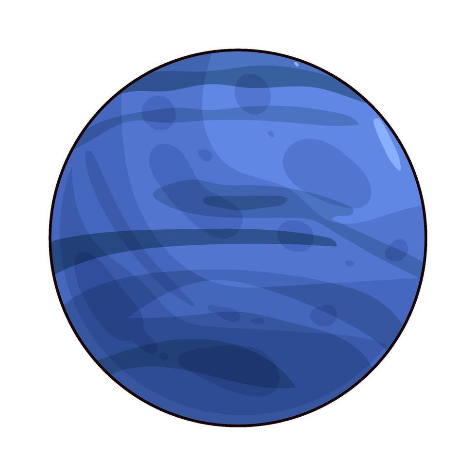illustration of space neptune vector