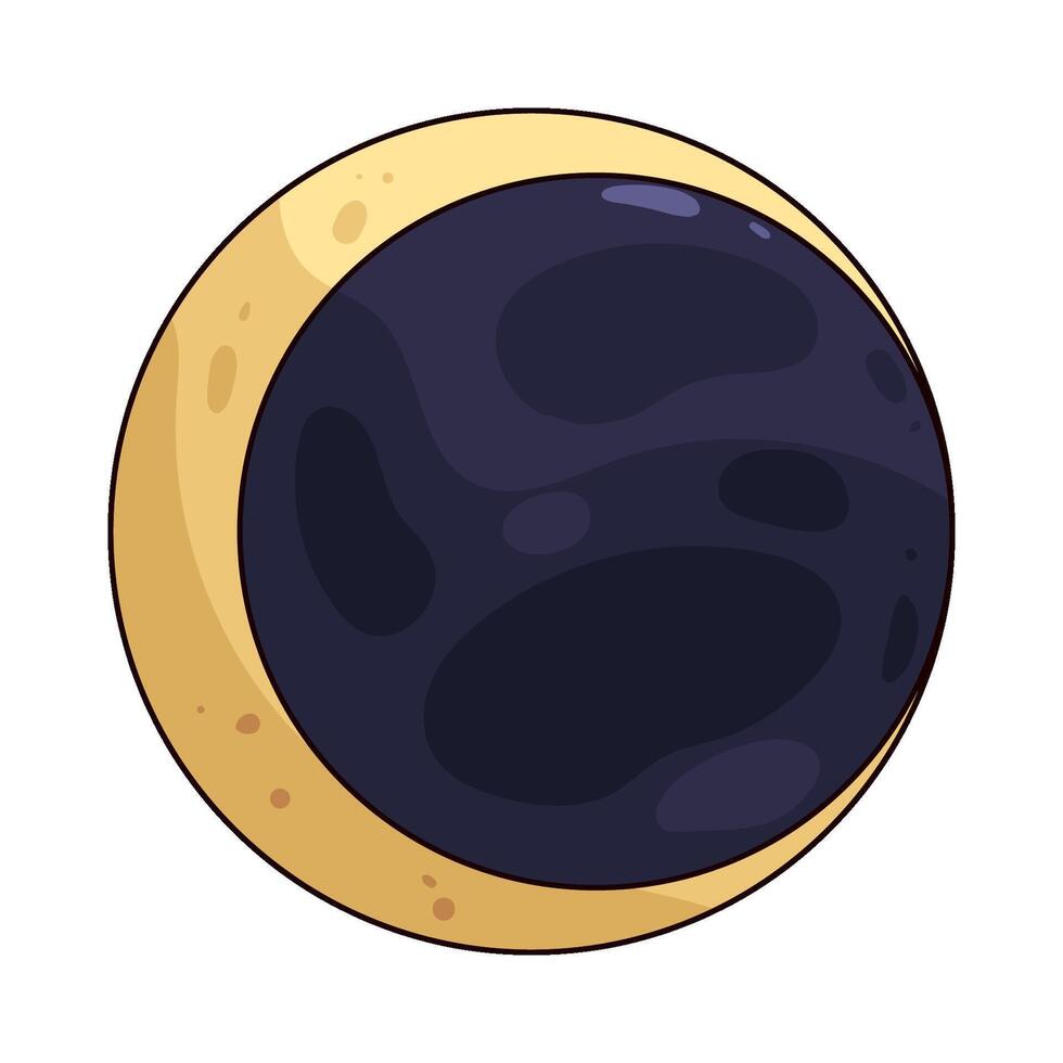 moon eclipse illustration vector
