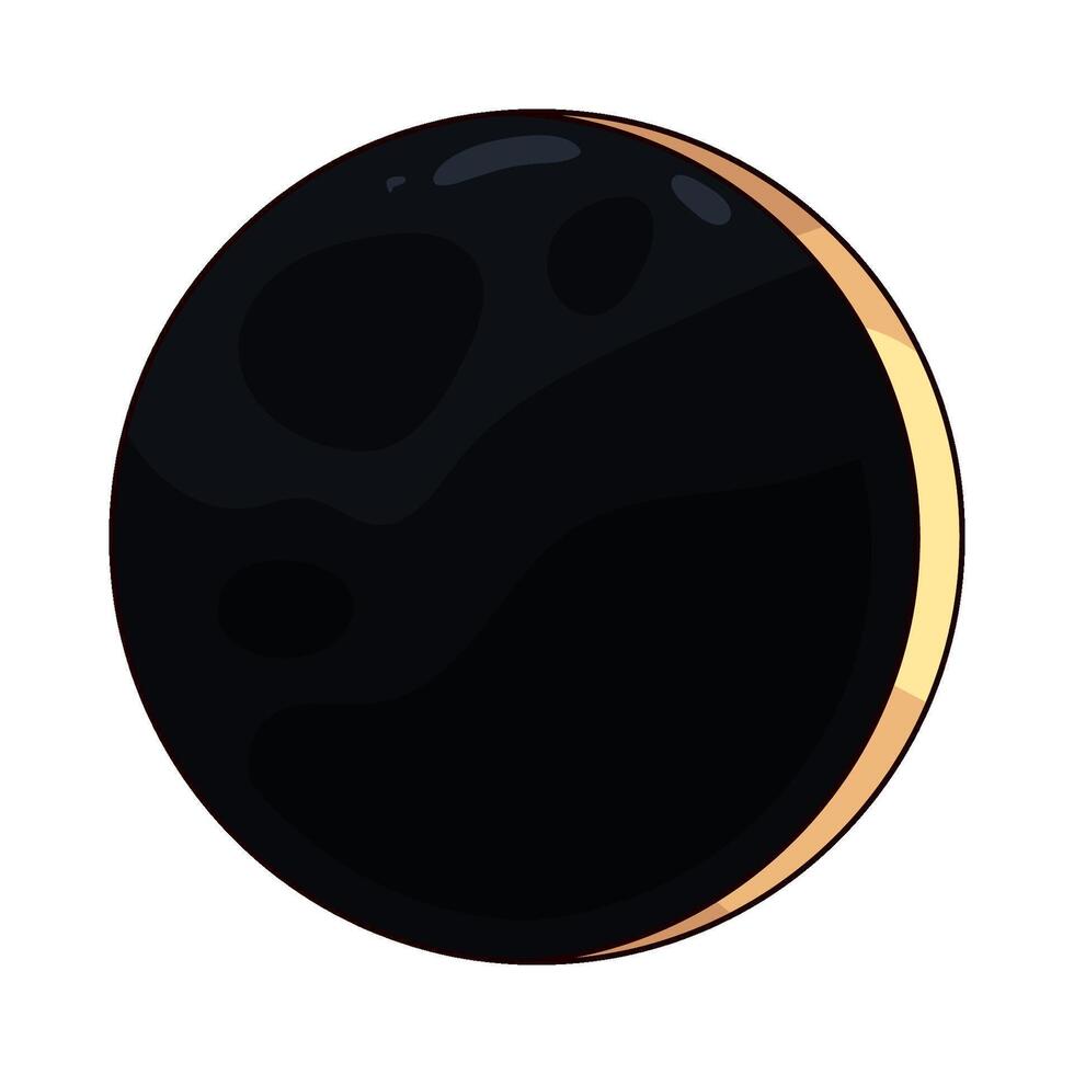 illustration of solar eclipse vector