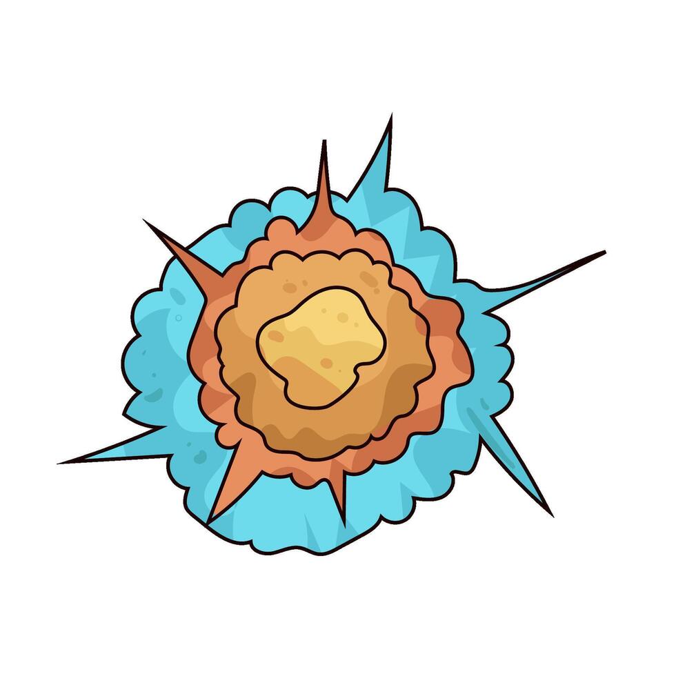 explosion in space vector