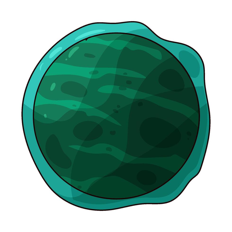 illustration of space alien planet vector