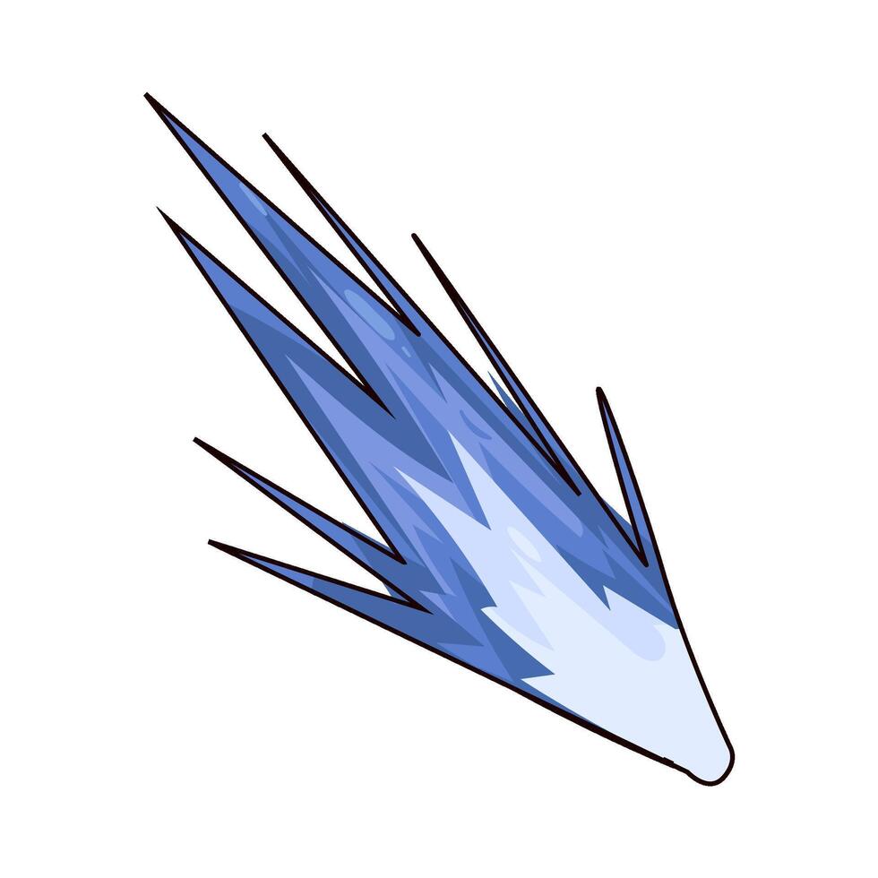 falling comet illustration vector