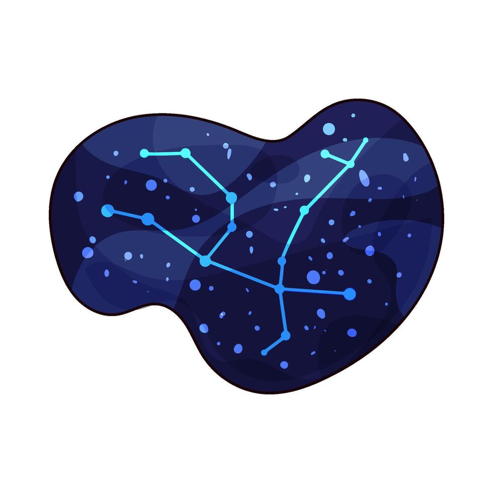 illustration of a star map vector