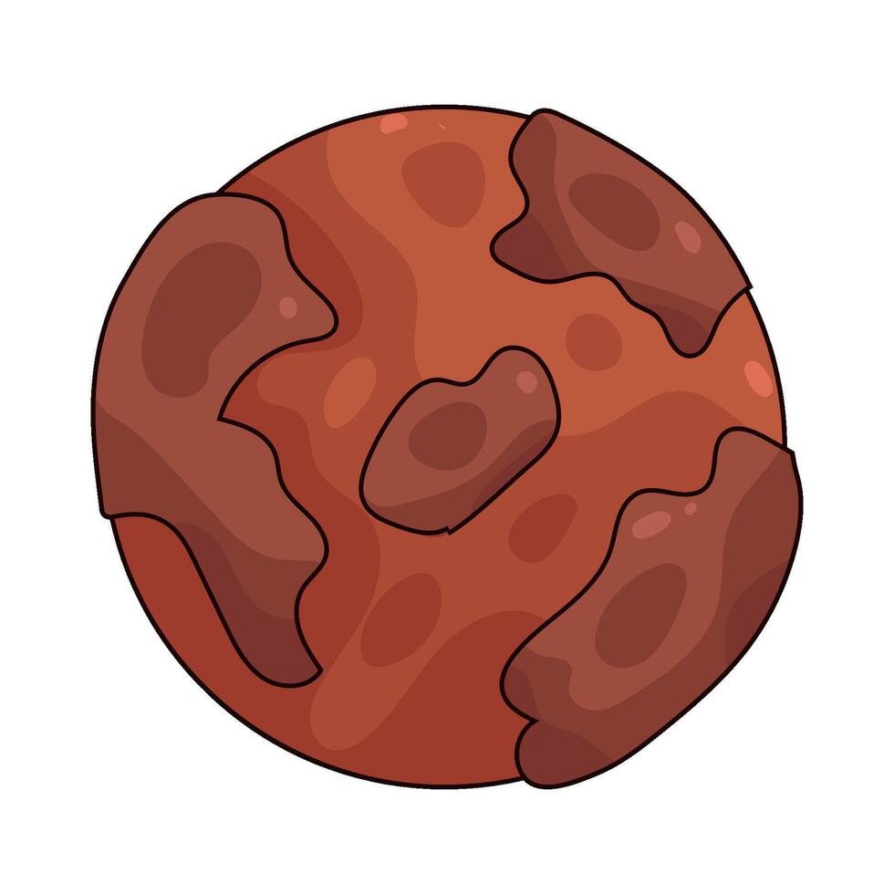 space mars planet illustration vector