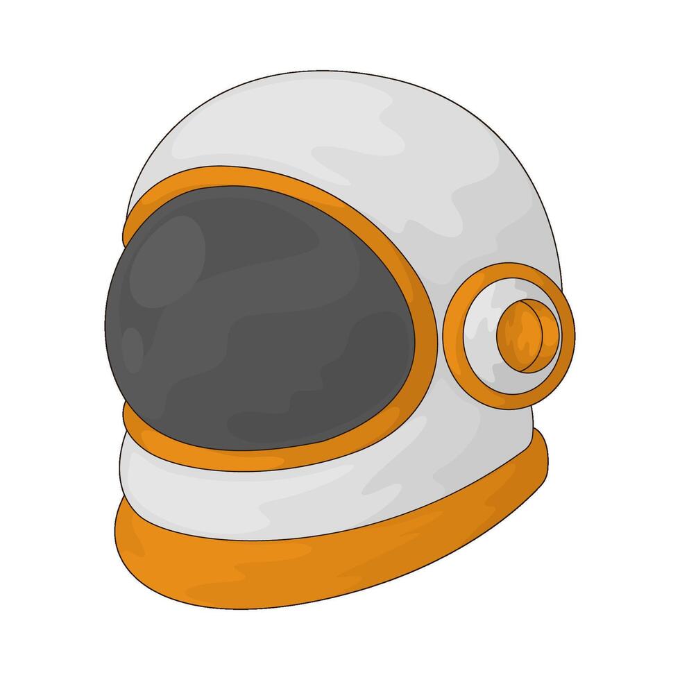 Space astronaut helmet vector