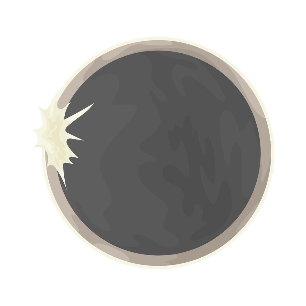 Space eclipse illustration vector