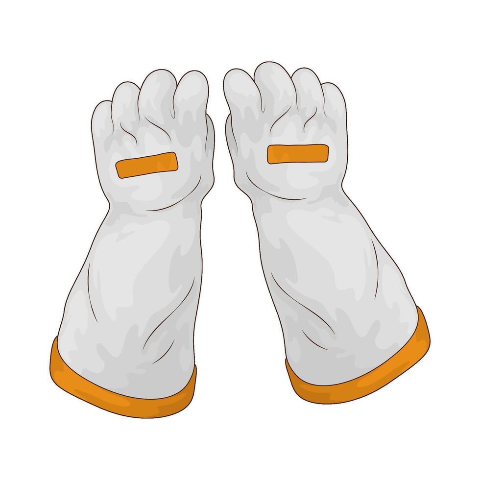 Space astronaut gloves vector
