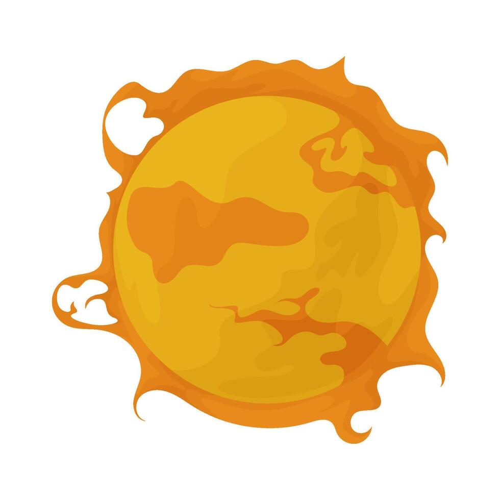 Space sun illustration vector