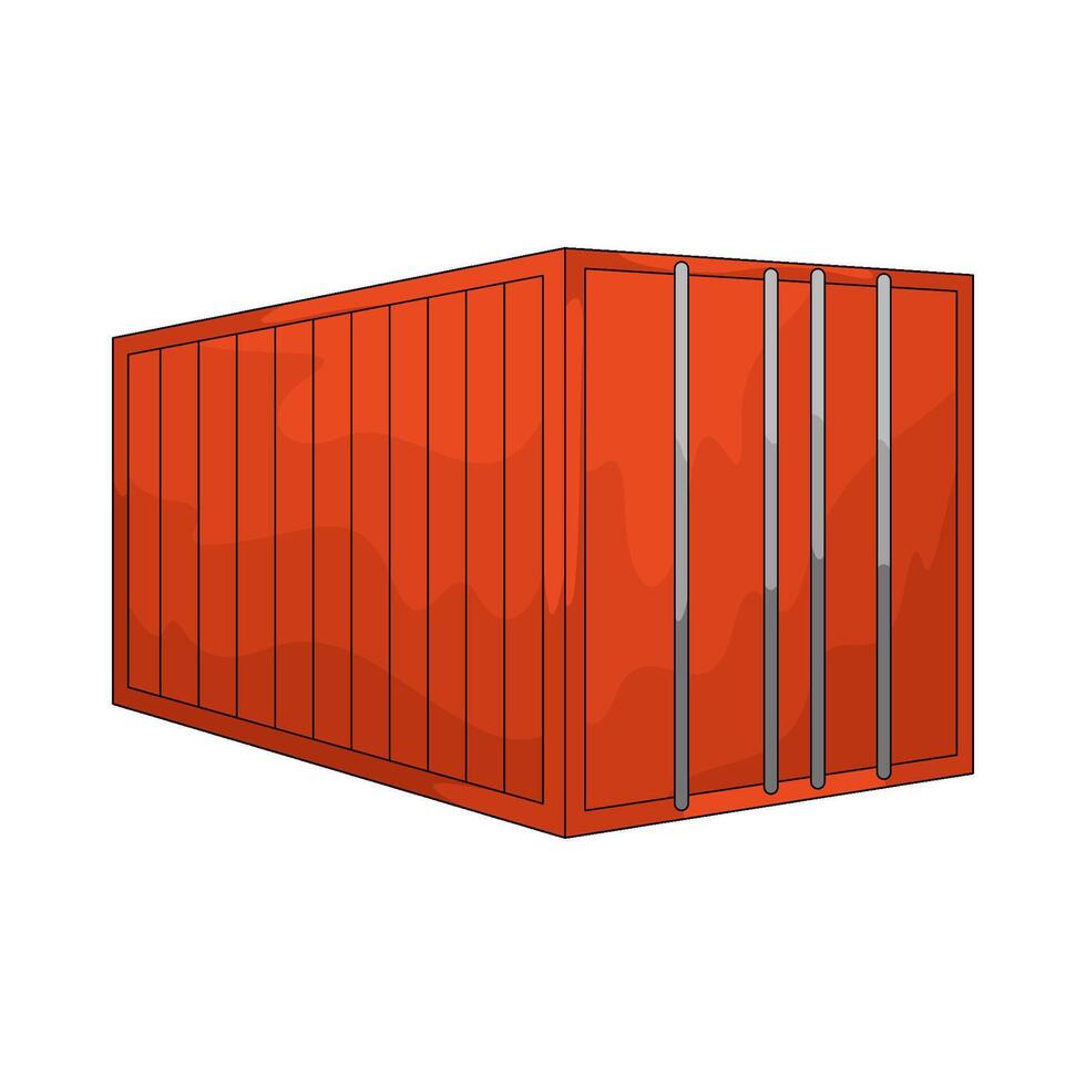 Logistic container illustration vector