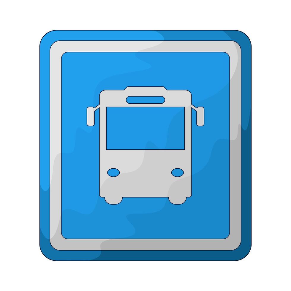 bus stop symbol vector