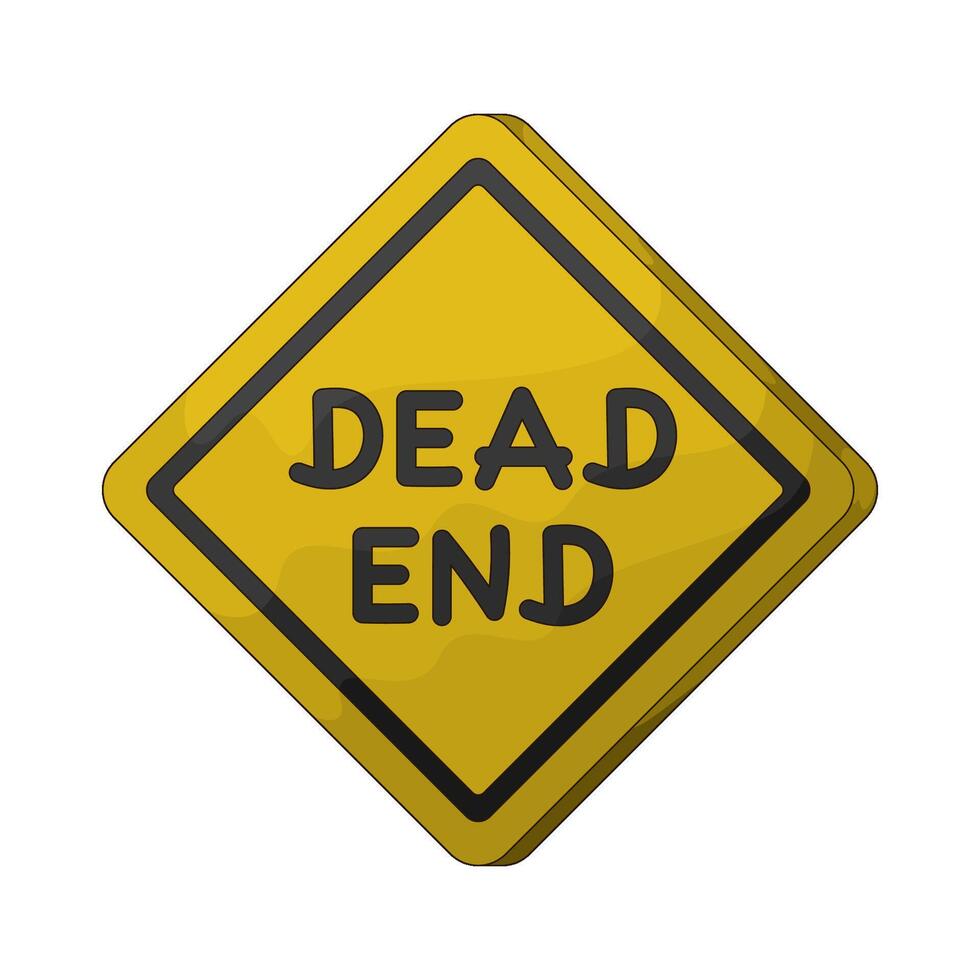 dead end symbol vector