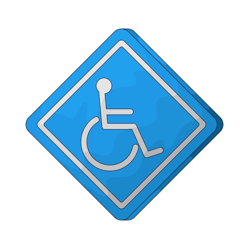 disability road symbol vector