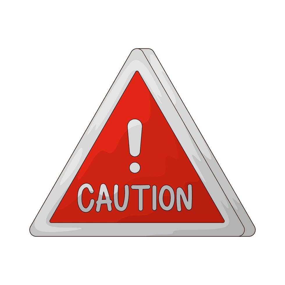 caution symbol illustration vector