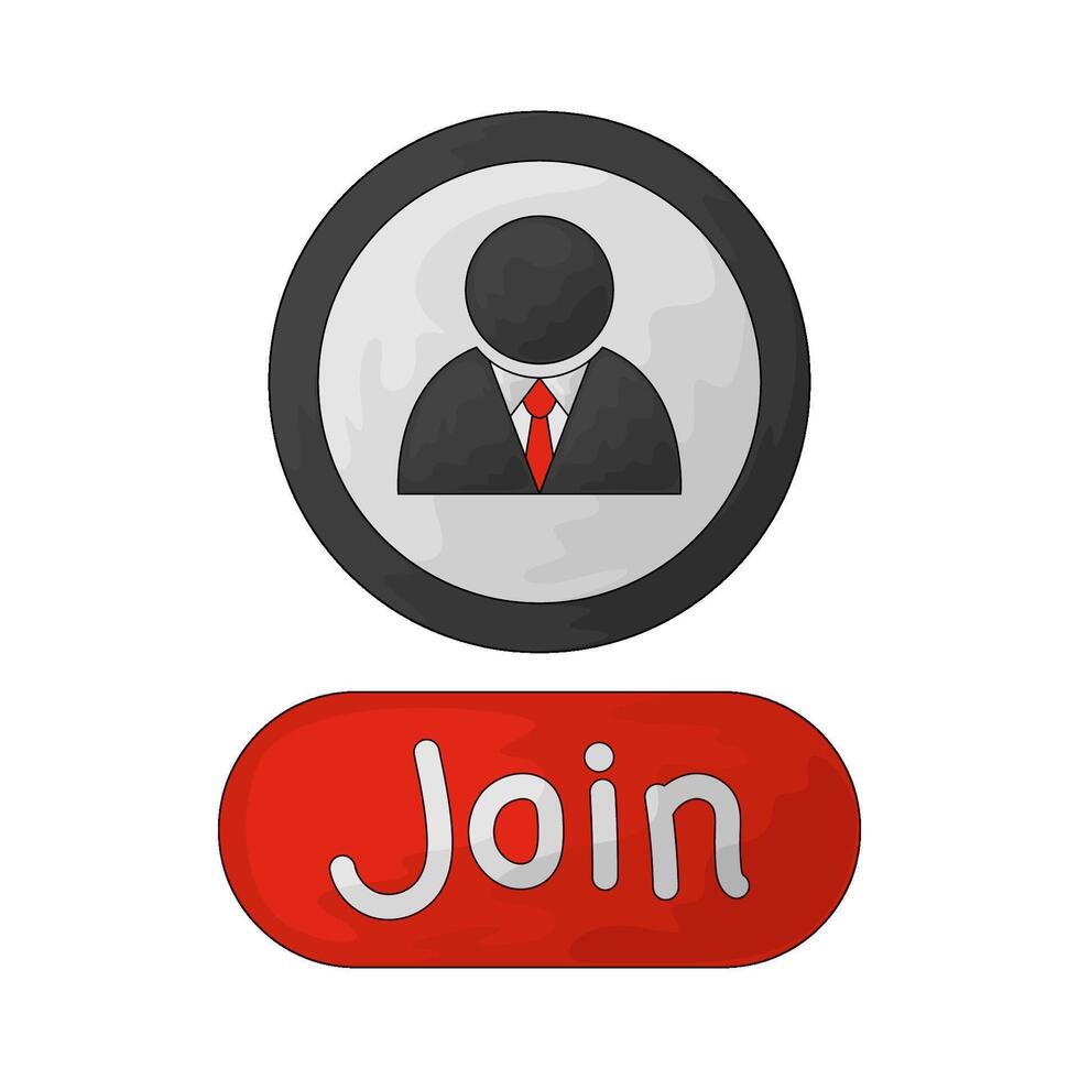 illustration of Webinar join button vector