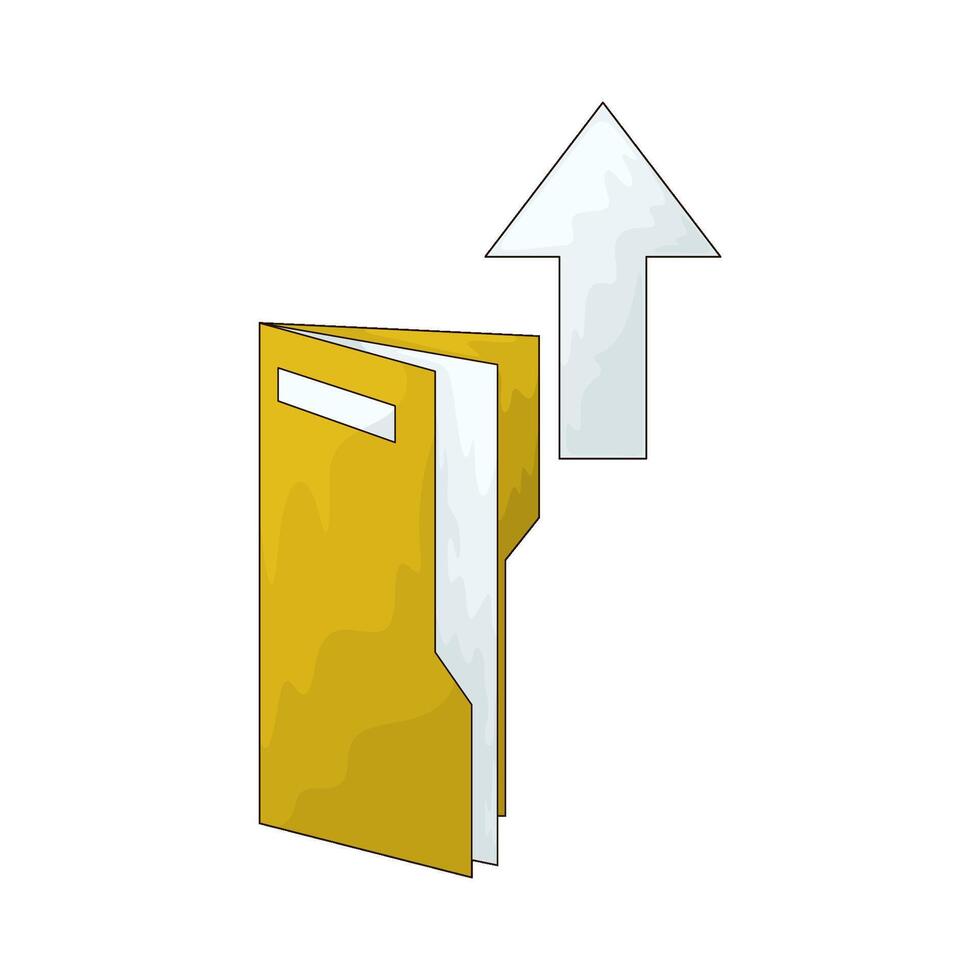illustration of a upload folder vector