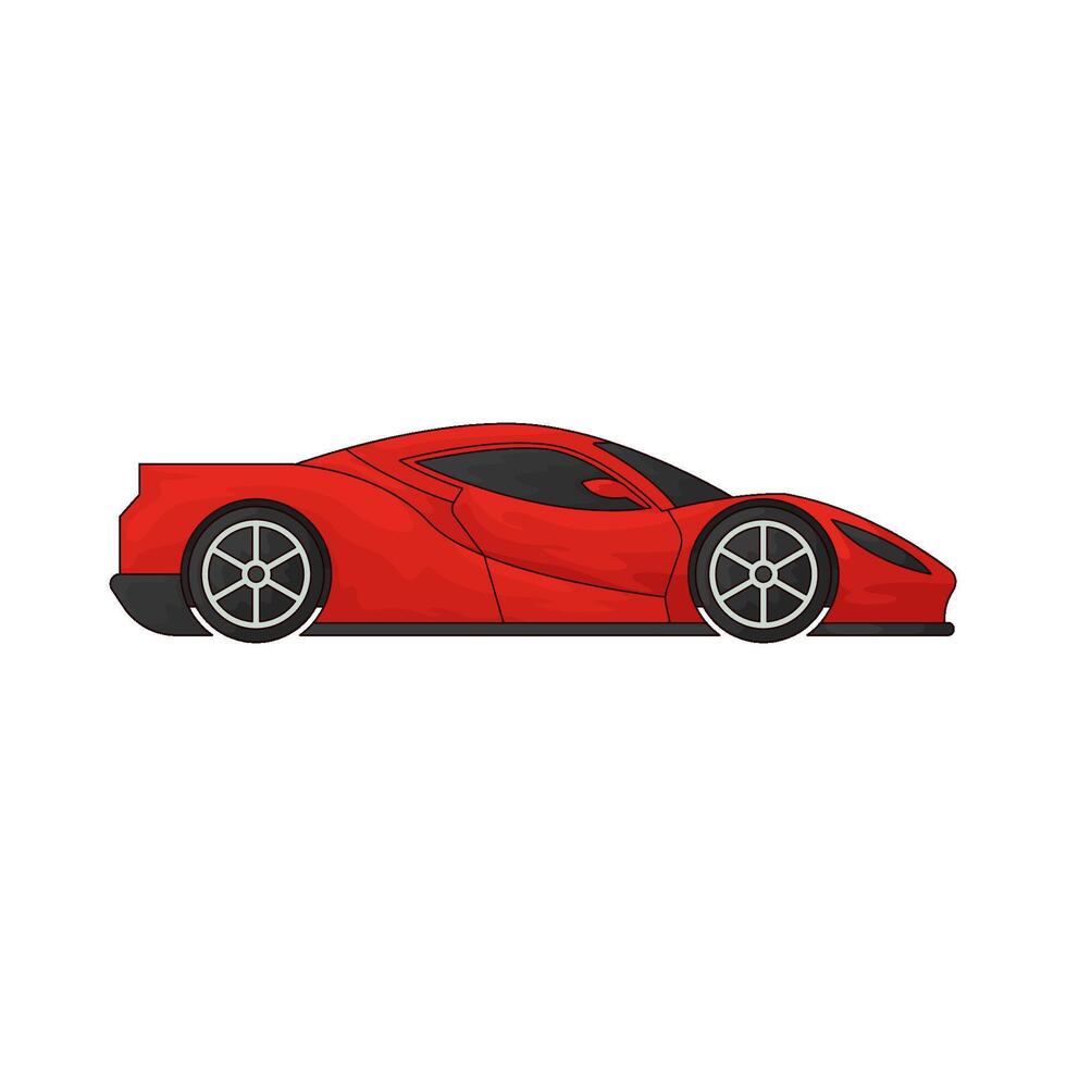 red racing car vector