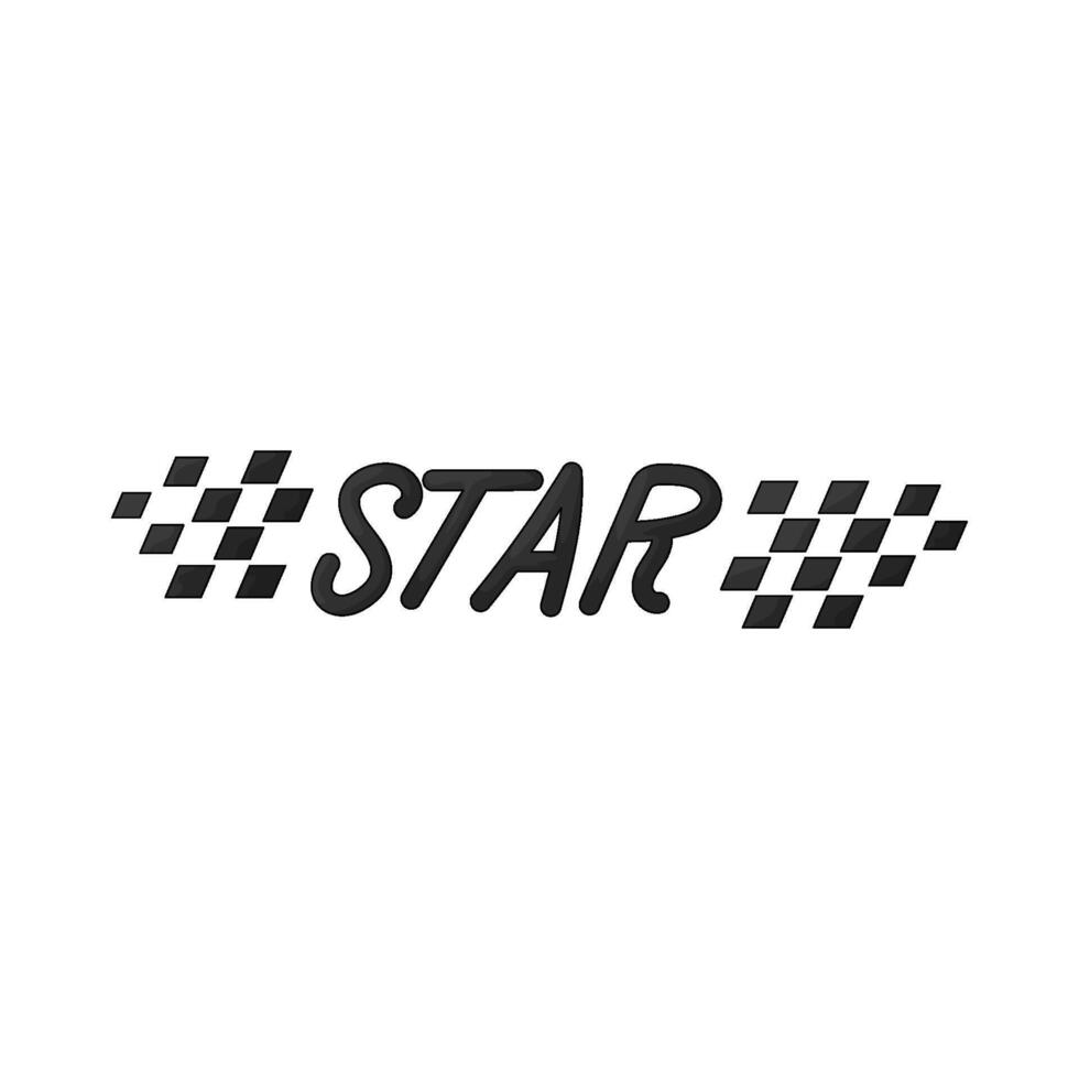 Car Race start sign vector