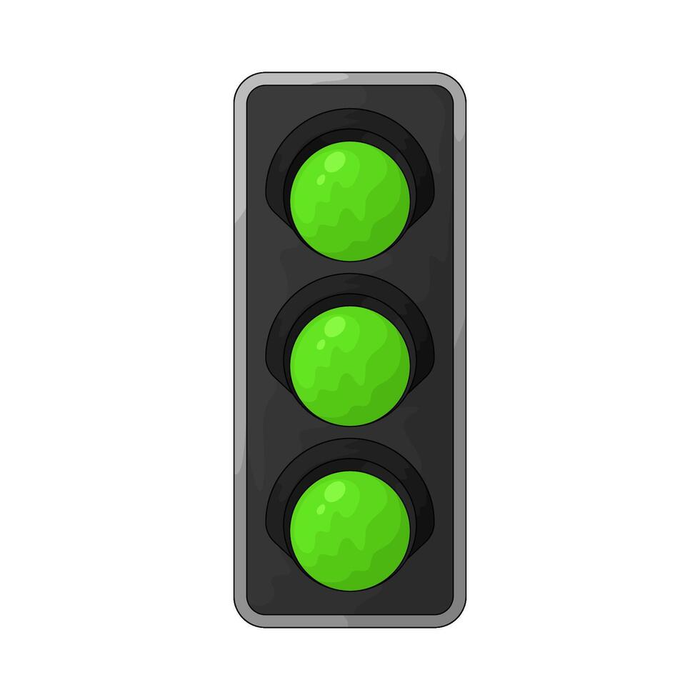 Car Race green light vector