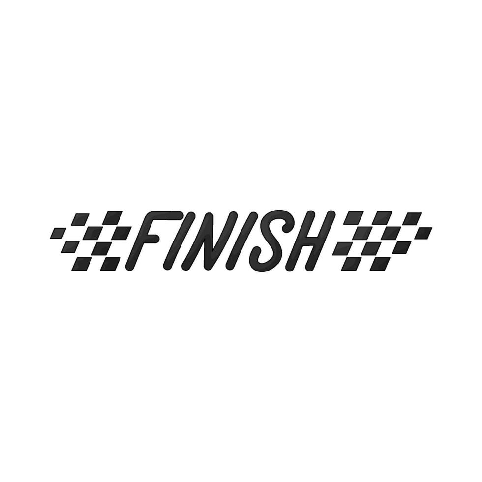Car Race finish sign vector