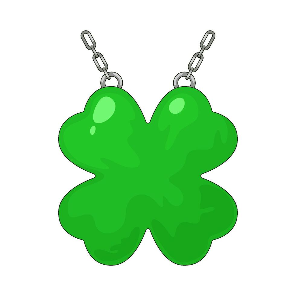 clover pendant illustration vector
