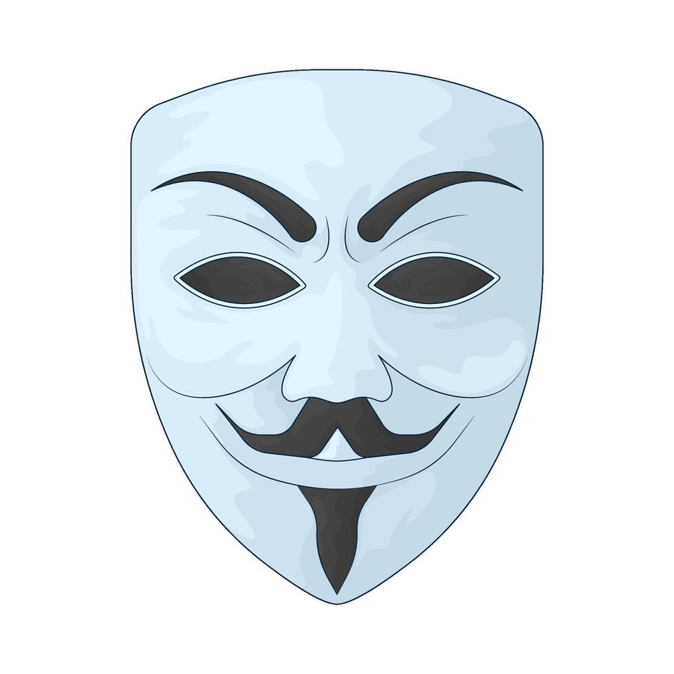 illustration of anonymous mask vector