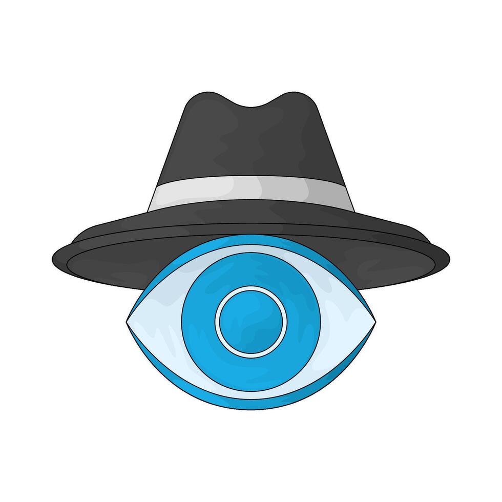 Hacker eye illustration vector