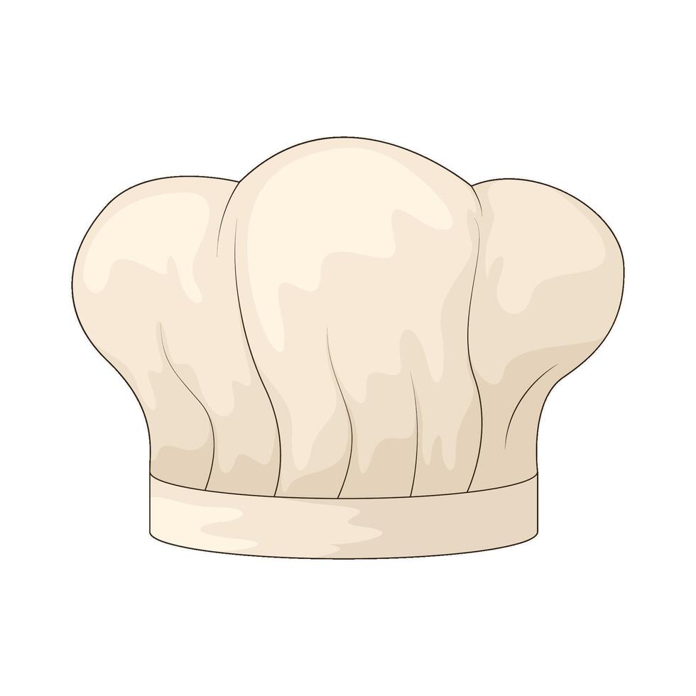 hotel chef hat vector
