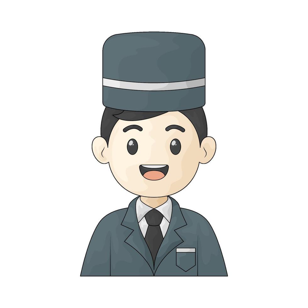 Hotel receptionist illustration vector
