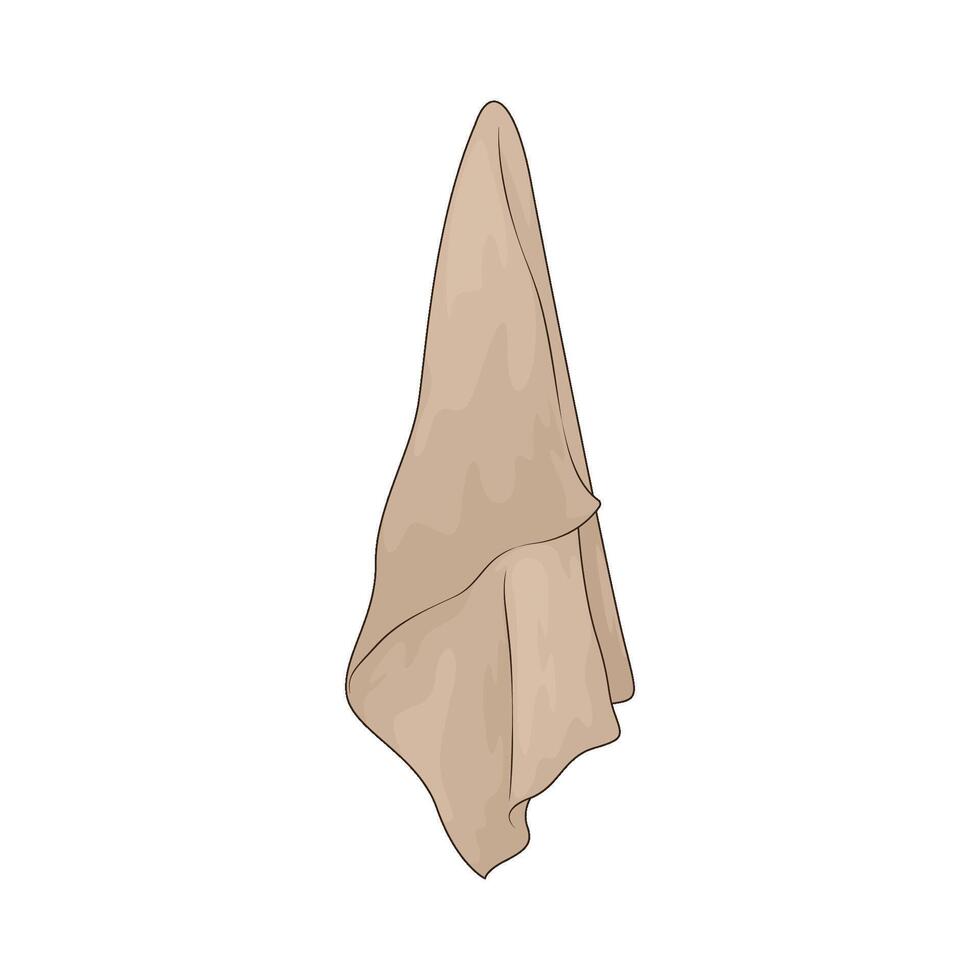 Hotel towel illustration vector