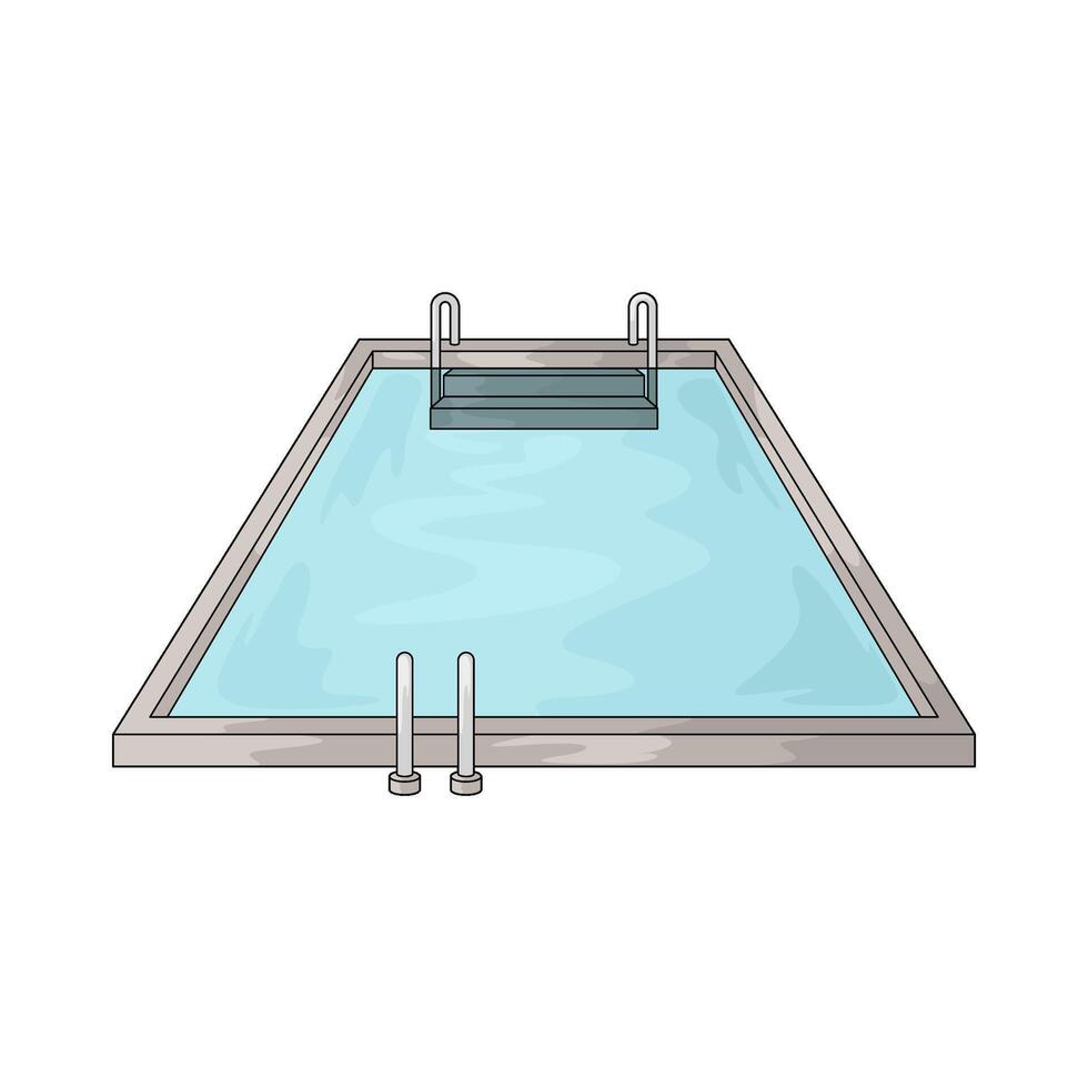 Hotel swimming pool vector