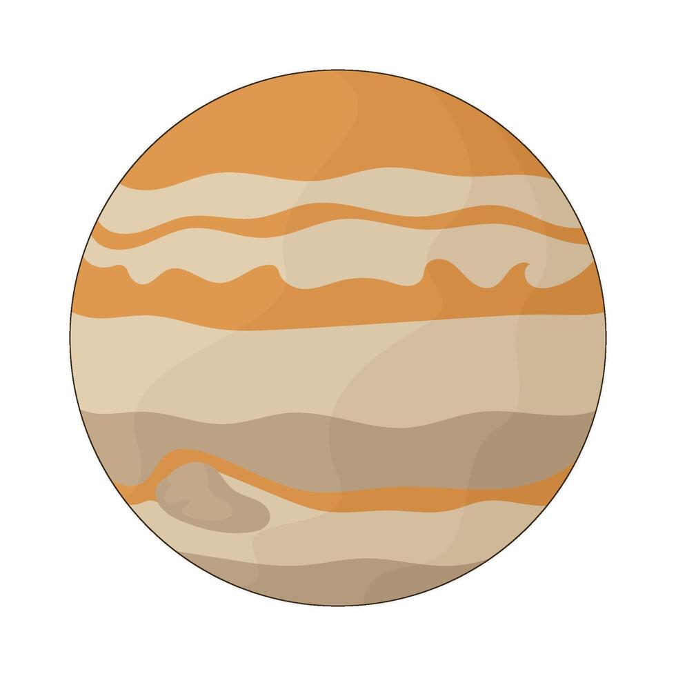Space jupiter planets illustration vector