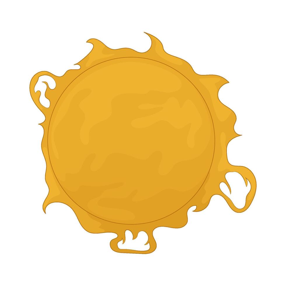 shiny sun illustration vector